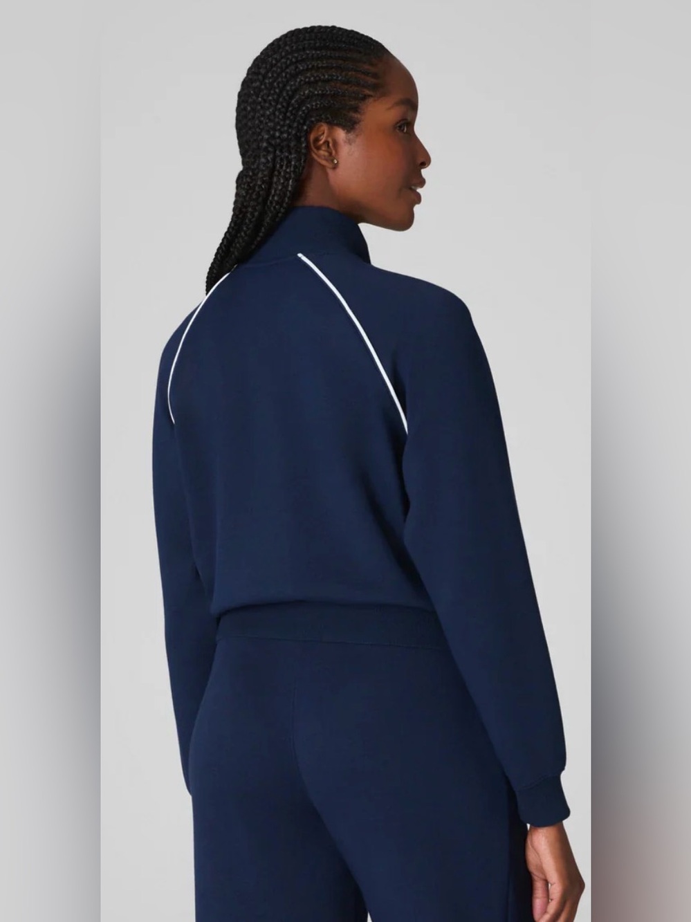 SPANX AirEssentials Pique Full Zip Track Jacket And Pants Size 1X - Picture 3 of 12